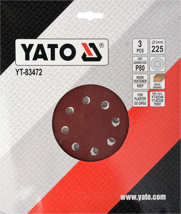 SAND PAPER FOR DRYWALL 225MM P80 (YT-83472)