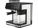 PRESSURE COFFEE MAKER WITH MILK FROTHER AND GRINDER 1350W (68501)