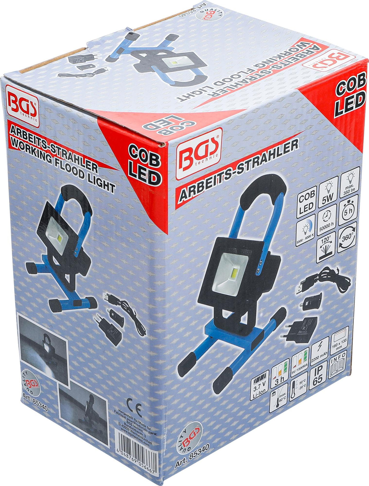 CORDLESS WORKING FLOOD LIGHT | COB-LED | 5 W (85340)