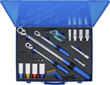 TORQUE WRENCH SET | 6.3 MM (1/4"), 10 MM (3/8"), 12.5 MM (1/2") | 31 PCS. (74305)