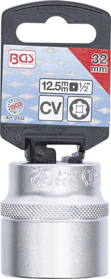 SOCKET, SUPER LOCK | 12.5 MM (1/2") DRIVE | 32 MM (2432)