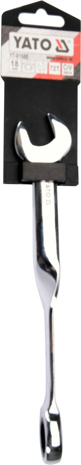 X HANDLE COMBINATION RATCHET WRENCH 18MM (YT-01880)