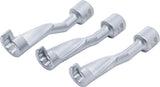 PIPE WRENCH SET, OPEN | 12.5 MM (1/2") DRIVE | 14 - 17 - 19 MM (8450)