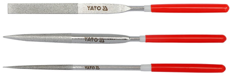 DIAMOND NEEDLE FILE SET 3PCS  4X160X50MM (YT-6150)