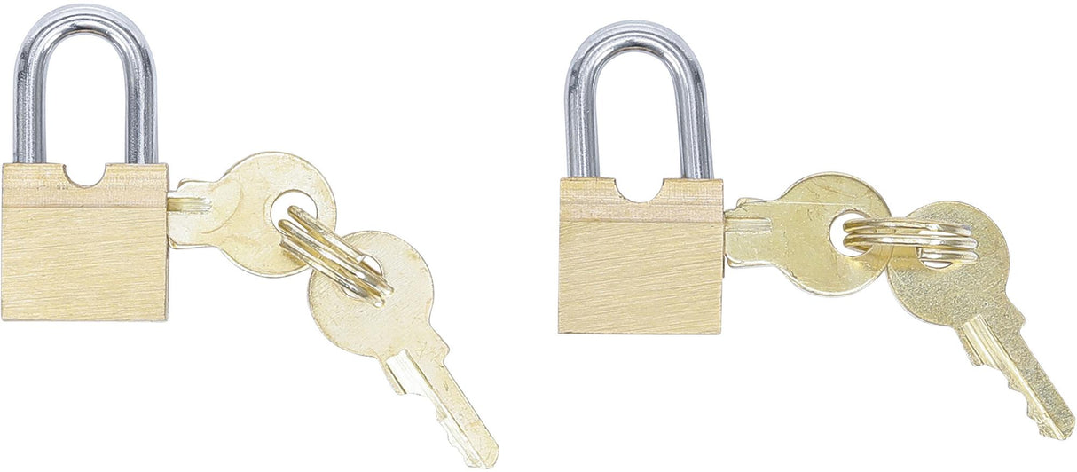LUGGAGE PADLOCK SET | 15 MM | 2 PCS. (85808)
