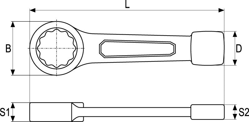 RING SLOGGING WRENCH 24MM (YT-1601)
