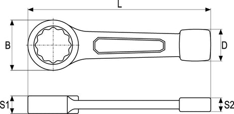 RING SLOGGING WRENCH 41MM (YT-1607)