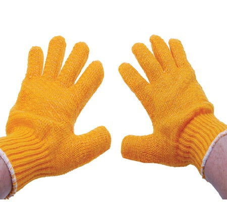 KNITTED GLOVES, NON-SLIP, SIZE 10, 1 PAIR (9959)