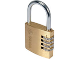 PADLOCK WITH 4-RING COMBINATION LOCK. (77608)