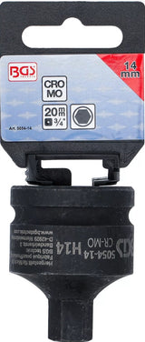 IMPACT BIT SOCKET | LENGTH 55 MM | 20 MM (3/4") DRIVE | INTERNAL HEXAGON 14 MM (5054-14)