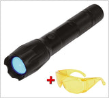RECHARGEABLE UV FLASHLIGHT 1W, GLASSES (YT-08587)