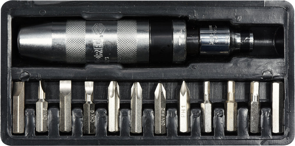 IMPACT SCREWDRIVER W. BITS SET 13PCS (65123)