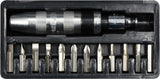 IMPACT SCREWDRIVER W. BITS SET 13PCS (65123)