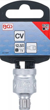 BIT ADAPTOR WITH RETAINING BALL | 12.5 MM (1/2") DRIVE | INTERNAL HEXAGON 6.3 MM (1/4") (8201)