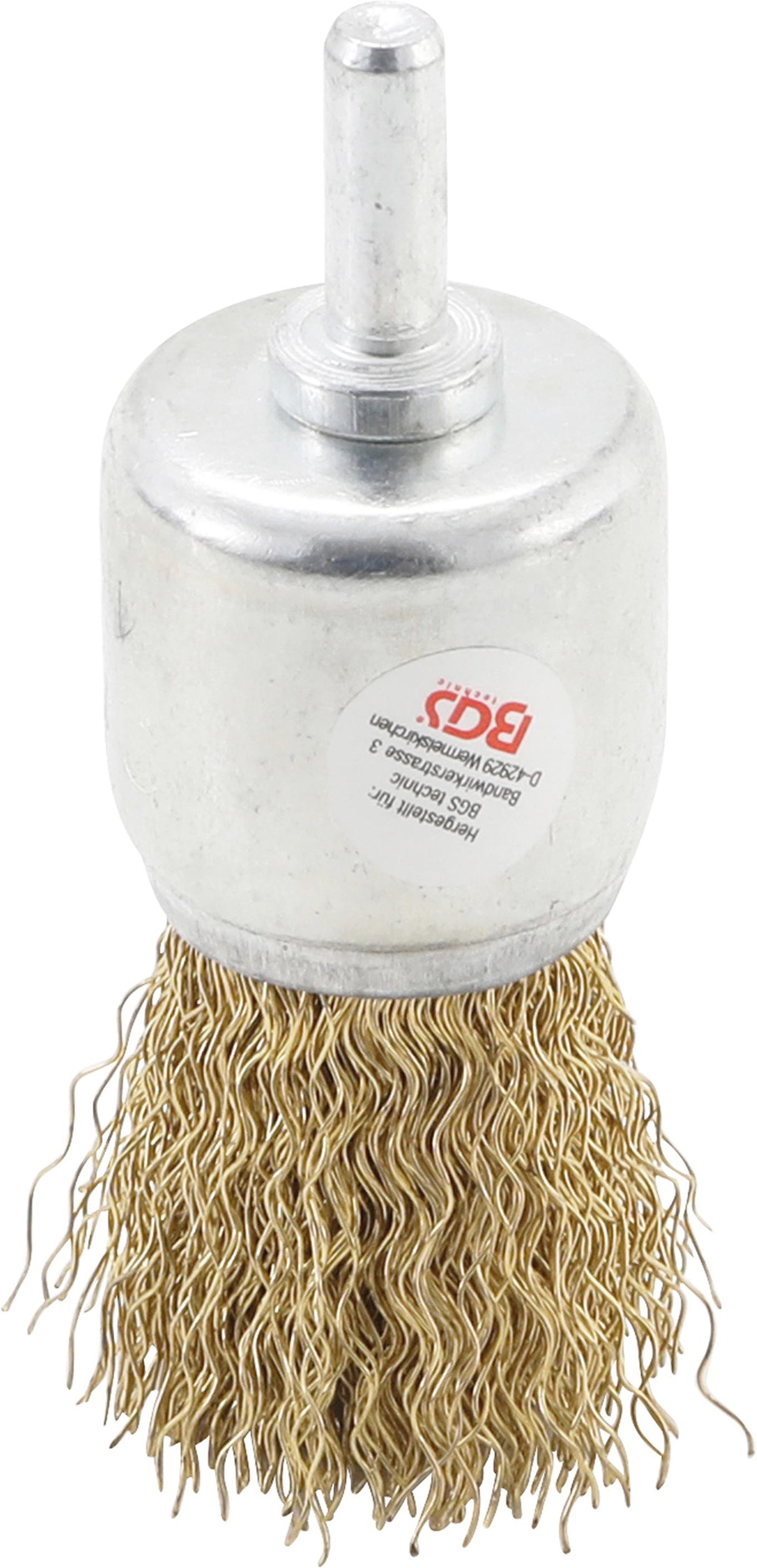 STEEL WIRE BRUSH | BRASS COATED | Ø 25 MM (8364)