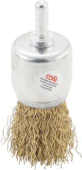 STEEL WIRE BRUSH | BRASS COATED | Ø 25 MM (8364)
