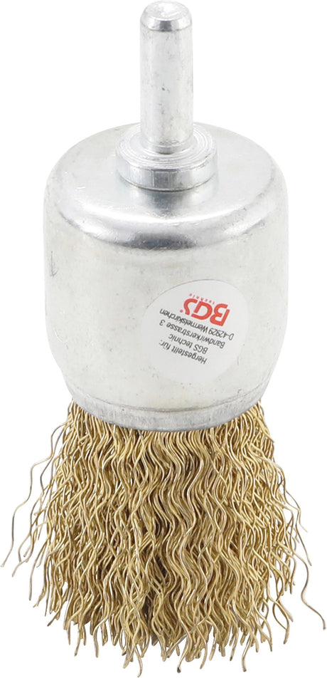 STEEL WIRE BRUSH | BRASS COATED | Ø 25 MM (8364)