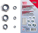 HEXAGON NUT ASSORTMENT | SELF-LOCKING | 146 PCS. (8135)