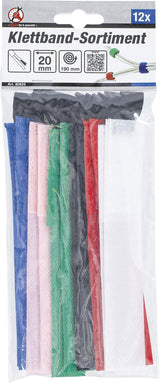 HOOK AND LOOP TAPE ASSORTMENT | 20 X 190 MM | 12 PCS. (80825)