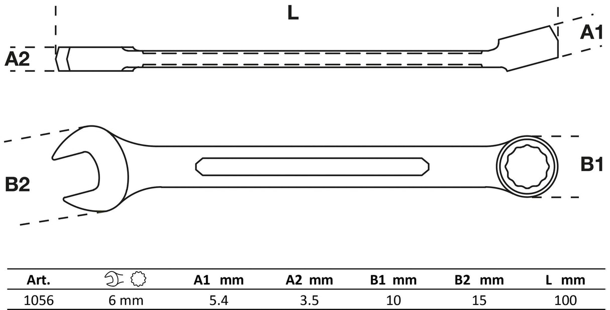 COMBINATION SPANNER | 6 MM (1056)