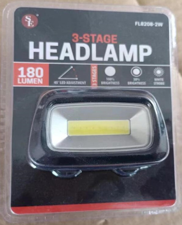 HEADLAMP WITH DIODE | 2W COB | WITHOUT BATTERIES (HL8092)