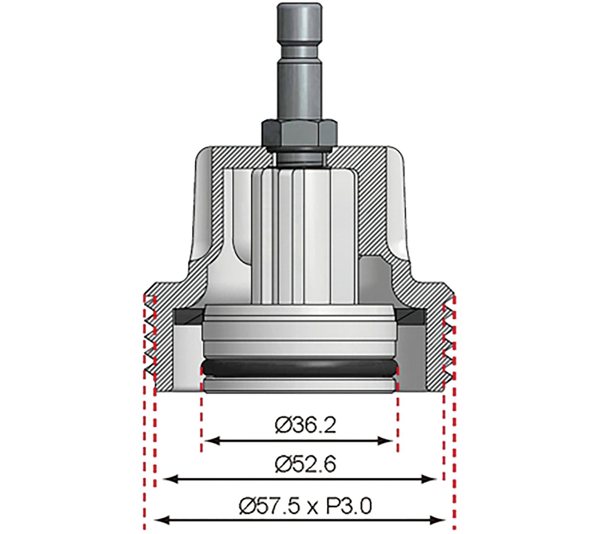 ADAPTOR NO. 8 FOR BGS 8027, 8098 | FOR VW (8027-8)