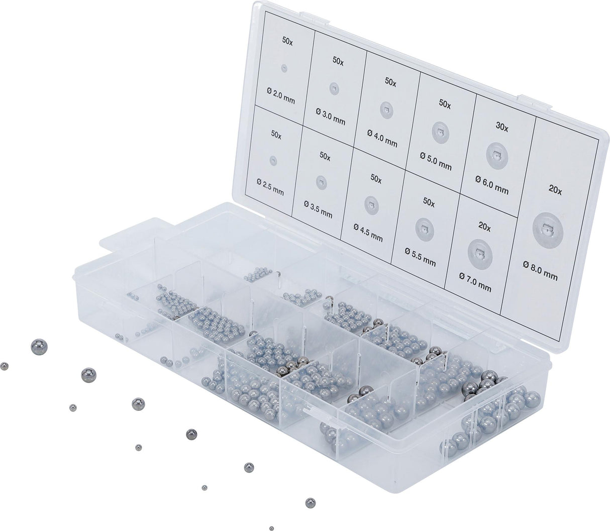 STEEL BALL ASSORTMENT | 470 PCS. (6853)