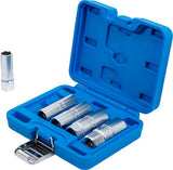 SPARK PLUG SOCKET SET HEXAGON | 12.5 MM (1/2") DRIVE | 14 - 21 MM | 5 PCS. (6641)