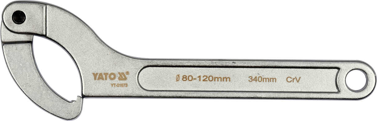 FLEXIBLE HOOK CLAW WRENCH 80-120 MM (YT-01673)
