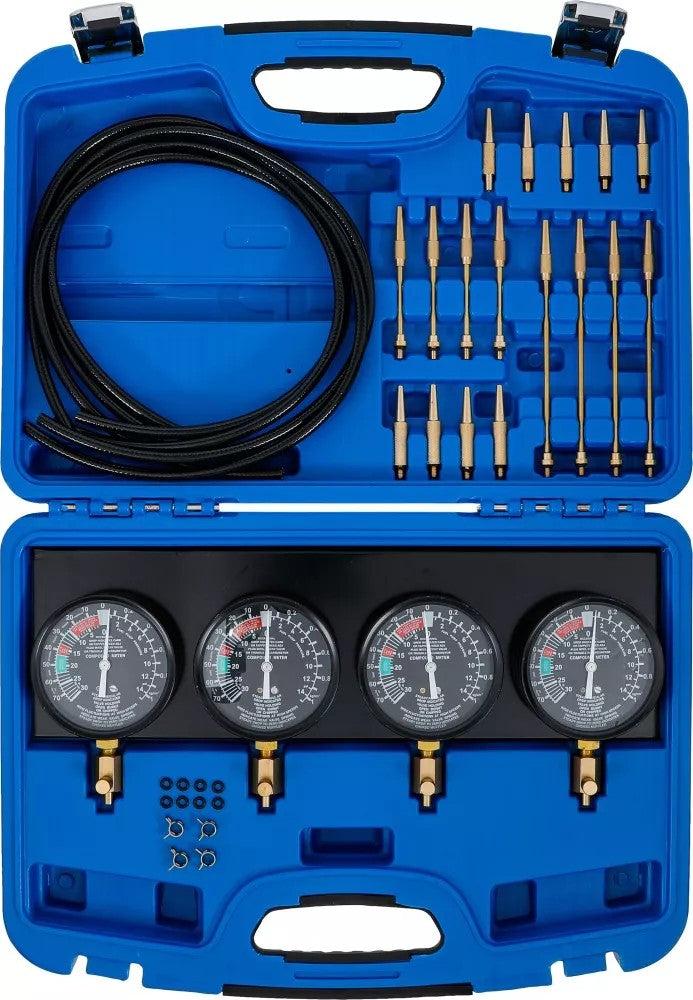SYNCHRONOUS CARBURETOR TESTER | WITH 4 SYNCHRONOUS CLOCKS | 29 PCS. (62670)