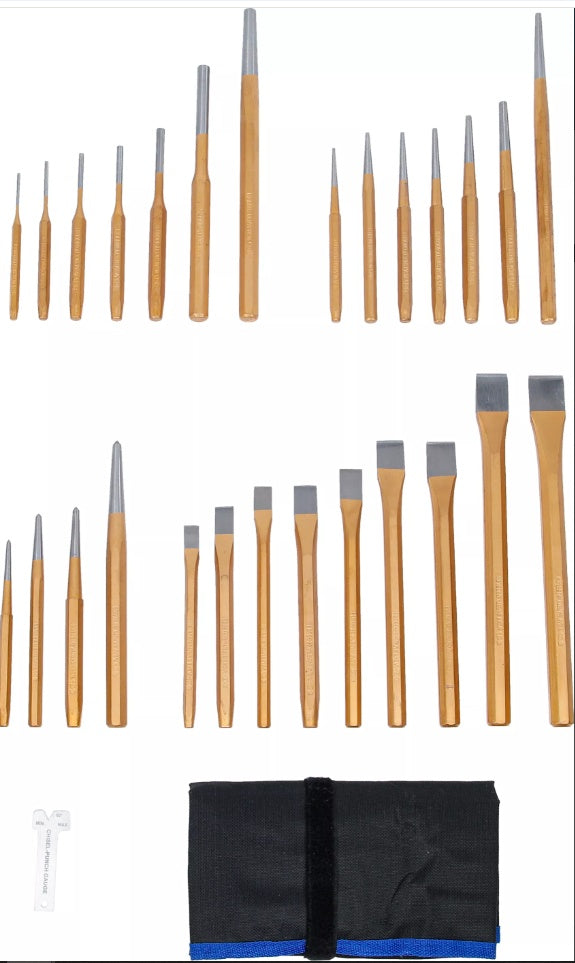 CHISEL AND PUNCH SET | 28 PCS. (1650)
