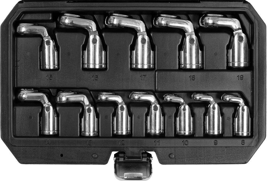 DRIVE FLEX CROWFOOT SOCKET WRENCH SET (YT-38550)