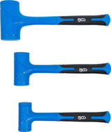 DEAD BLOW HAMMER SET | SOFT HEAD | Ø 47 / 55 / 65 MM | 450 / 765 / 1275 G | 3 PCS. (74442B)