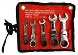 OFFSET RATCHET WRENCHES | FLEX HEAD | 10/12/13/17/19 MM | 5 PCS. (RP5)