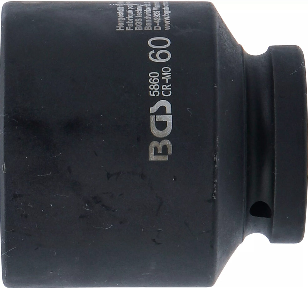 IMPACT SOCKET, HEXAGON | 25 MM (1") DRIVE | 60 MM (5860)