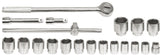 SOCKET SET 19-50MM 3/4" 21PCS (58150)