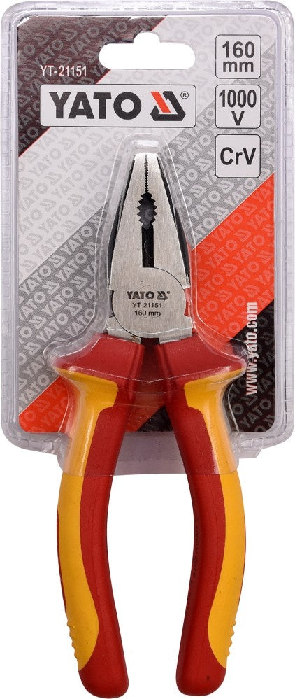 INSULATED COMBINATION PLIERS 160MM VDE (YT-21151)