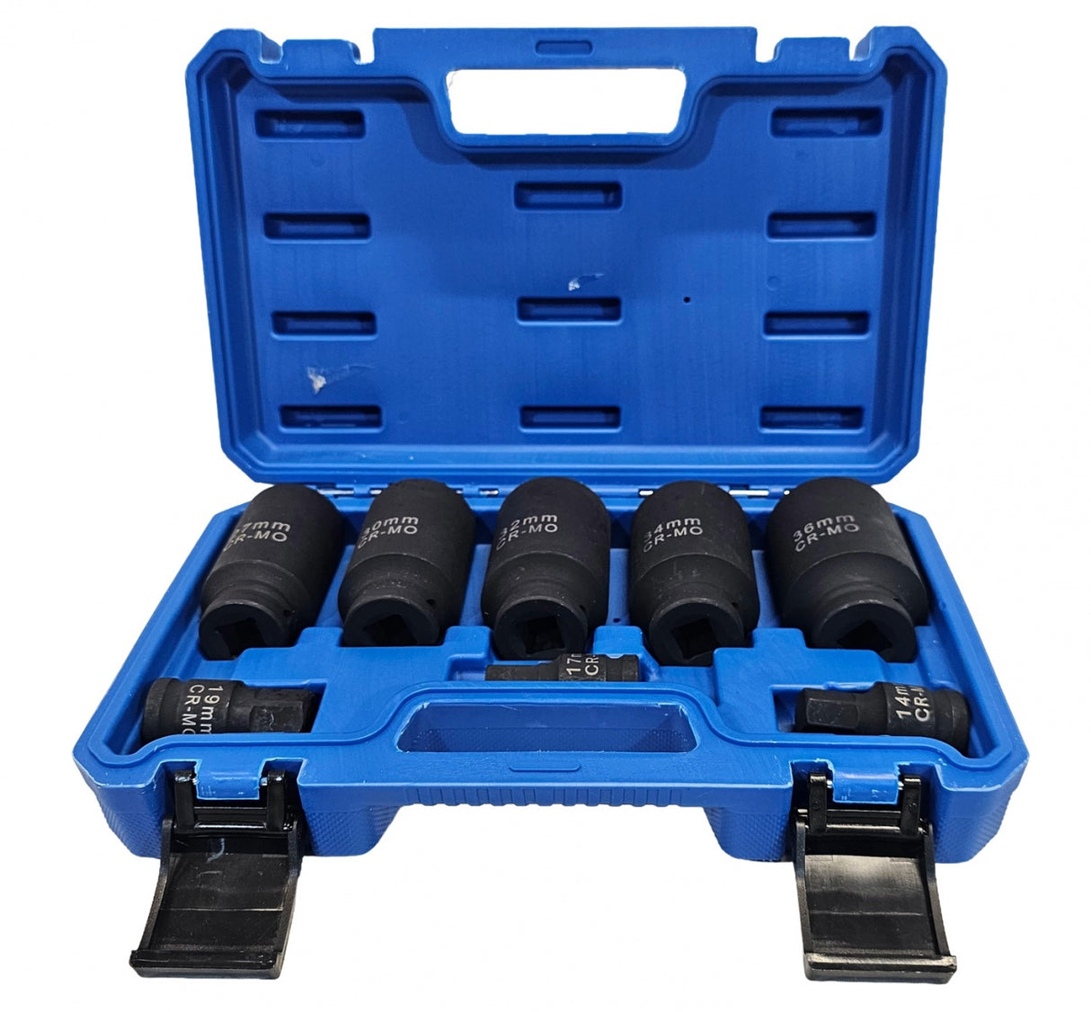 LONG IMPACT SOCKET SET | 12-POINT | WITH BIT SET | 27 - 36 MM | 8 PCS. (SK5335)