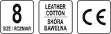 LEATHER ASSEMBLY GLOVES SIZE 8 BLACK (YT-74639)