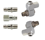 AIR JOINT AND NOZZLE SET 1/4", 5 PCS. (2+3) (LF-18)
