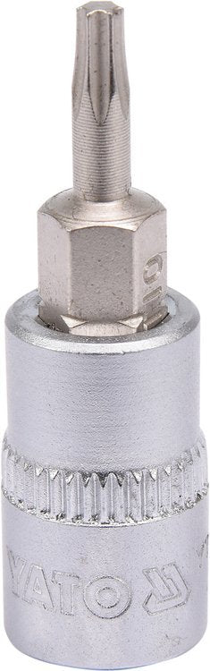 SOCKET BIT TORX 1/4" T10 L37MM (YT-04302)