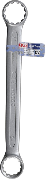 DOUBLE RING SPANNER | EXTRA FLAT | 24 X 27 MM (30338)