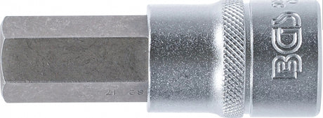 BIT SOCKET | 12.5 MM (1/2") | INTERNAL HEXAGON 17 MM (5052-17)