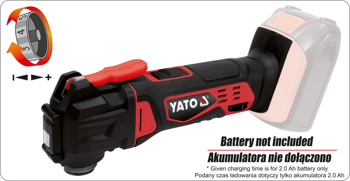 OSCILATING  MULTITOOL 18V - BODY (YT-82819)