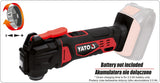 OSCILATING  MULTITOOL 18V - BODY (YT-82819)