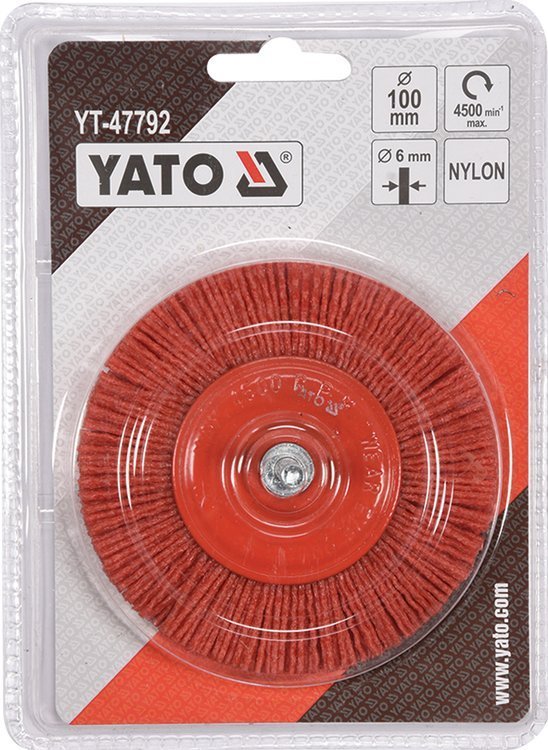 CIRCULAR BRUSH 100MM NYLON FOR DRILL (YT-47792)