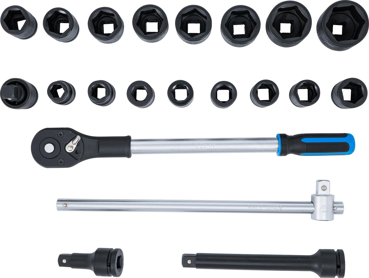 IMPACT SOCKET SET | 20 MM (3/4") DRIVE | 21 PCS. (5258)