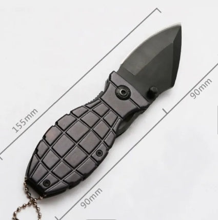 BENT KNIFE | ALUMINUM HANDLE WITH BLACK FINISH | 15.5 CM (FK6B)