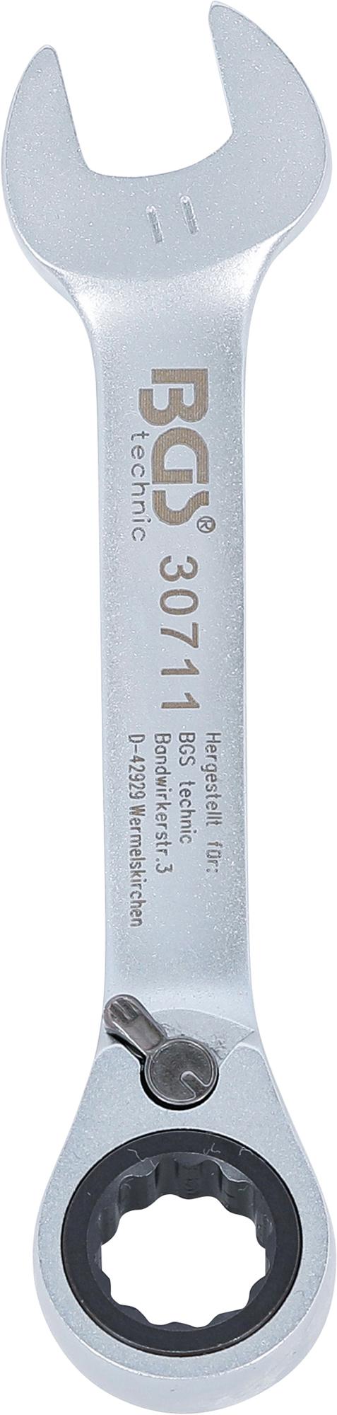 RATCHET COMBINATION WRENCH | SHORT | REVERSIBLE | 11 MM (30711)