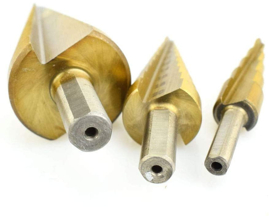 STEP DRILL BITS FOR HOLE ENLARGEMENT | 4-32 MM | 3 PCS. (EB-4345)